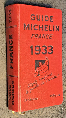 Guide michelin rouge 1933 - guide,