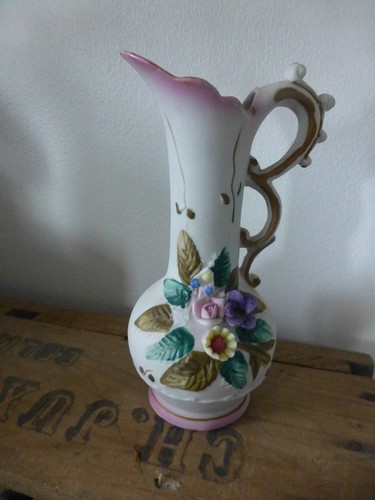 Pichet soliflore porcelaine - pichet,