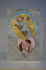 CPA CARTE POSTAL STE SAINTE CATHERINE DENTELLE AJOURE BONNET FILLE GARCON ANCIEN