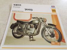 Carte moto Norton 250 prototype 1954 collection Atlas motorcycle UK
