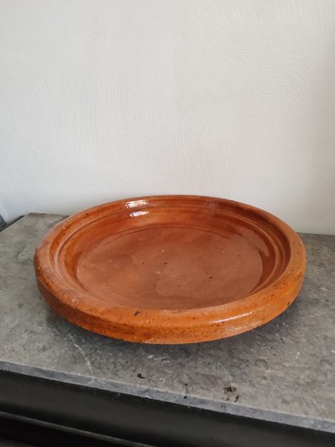 Grand plat terre cuite - plat, en