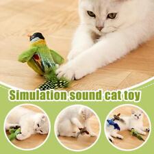 Jouet interactif pour chat, oiseau gazouillant, oiseau battant des ailes, jouet
