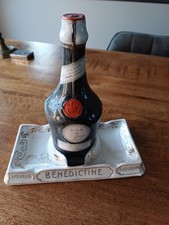 TRES RARE Encrier Plateau LIQUEUR BENEDICTINE FECAMP