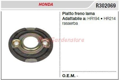 Plaque frein lame honda - plaque,