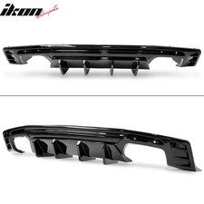 DIFFUSEUR ARRIÈRE + AILETTES - ÉCHAPPEMENT QUAD - NOIR BRILLANT (CAMARO 16-23)