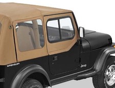 Fenêtres amovibles, avec fenêtres coulissantes pour demi-portes (pour bâche soft