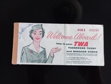 Billet original TWA Aviation
