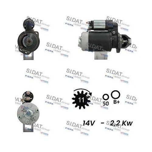 Démarreur sidat s12bh0361a2 - sidat,
