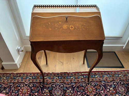 Bureau pente style louis xv - pente,
