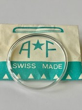 Verre montre étanche  A F rond acrylique bague chromée Ø 30.1mm