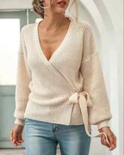 Pull Jersey Cardigan Femme Dos
