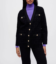 Maje Women's Black Knit Shiny