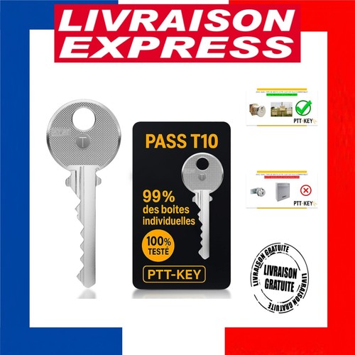 Clé pass ptt t10 boîte - clé,