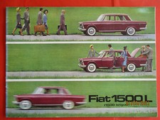 Brochure  FIAT 1500 L --  1965 ? --  en Français