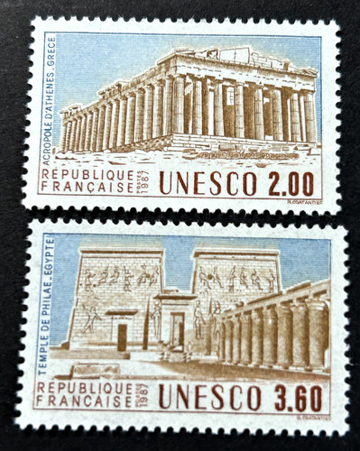 Timbres france unesco - france,
