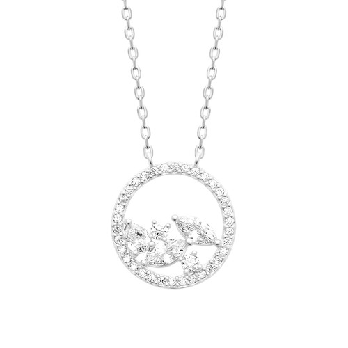 Collier pendentif forme cercle
