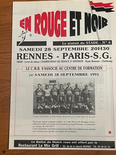 Programme stade rennais - programme,