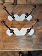 2 portes manteau, porte chapeaux, patères dlg art déco bois et métal