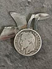 ONGLIER MANUCURE ELOI PERNET 5 FRANCS NAPOLEON 1868 BB ARGENT sans ressortciseau