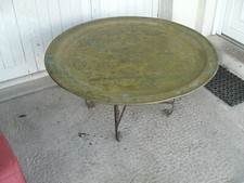 table a the marocaine diametre 95 cm et son meuble bar