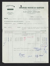 SCORBE-CLAIRVAUX (86) USINE & CULTURE "CONSERVERIE POITEVINE DU CHAMPIGNON" 1959