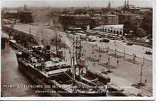 (33) BORDEAUX PORT AUTONOME vapeur en déchargement edition bloc 1936 ( Gironde)