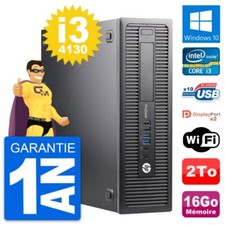 PC HP ProDesk 600 G1 SFF Intel i3-4130 RAM 16Go Disque Dur 2To Windows 10 Wifi