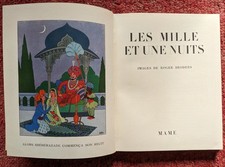 Beau livre ancien rare Mille et une nuit Illustrations R Boders 1949 enfant bd
