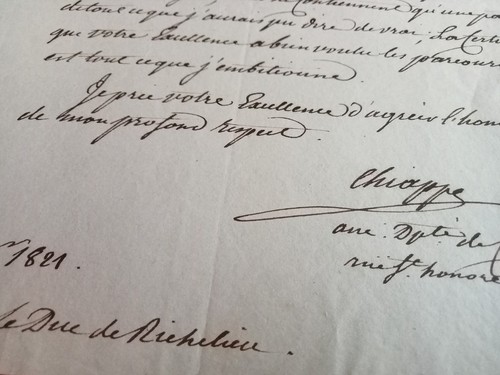 Las lettre signée - [,