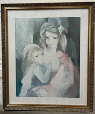 Lithographie Mère et enfant