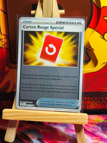 Carte pokémon carton rouge - carte,