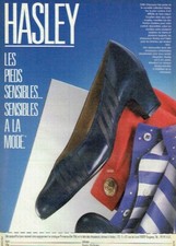 publicité Advertising 0421 1986  chaussures Hasley pieds sensibles
