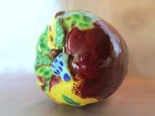 Pomme ceramique craquelee - pomme,