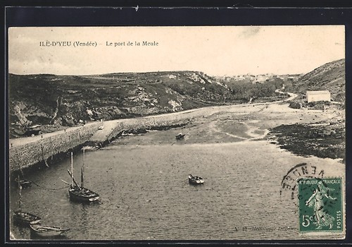 Cpa meule ile - la, /ile-d´yeu,