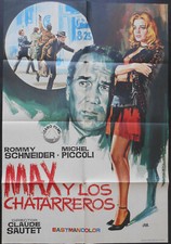 MAX ET LES FERRAILLEURS Affiche Espagne ROMY SCHNEIDER