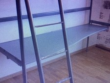 Lit Mezzanine En Métal Enfant complet + matelas 