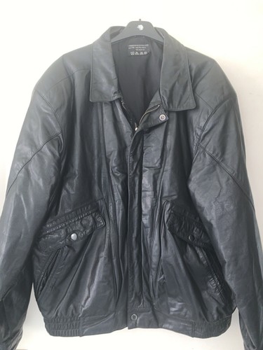 Blouson cuir homme vintage - cuir,