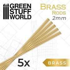 5x Tiges de Laiton 2 mm - pour