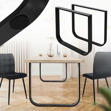 2 Pieds de table acier forme O