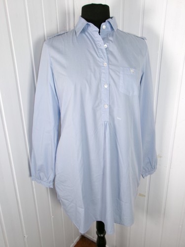 Chemisier long bleu ciel
