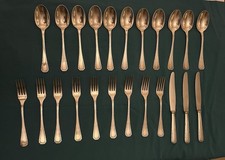 Lot de 23 couverts en métal argenté Christofle Alfénide modèle Tosca