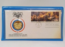 1976 USA Bicentenaire Indépendance USA FDC + Médaille Argent MF132497