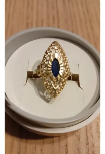 Bague sertie jaune 18 - sertie,