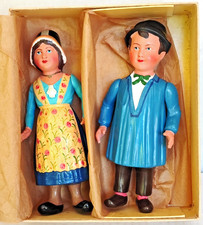 Exceptionnel Couple Poupées Celluloïd anciennes Petitcollin Auvergne