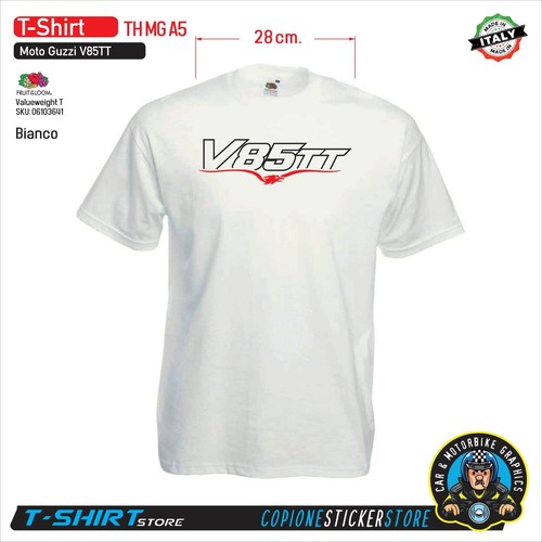 Shirt blanc moto guzzi v85 - guzzi,