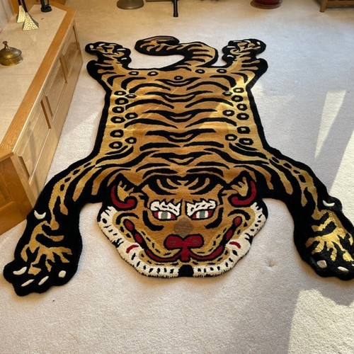 Tapis tiger fait main - main, %