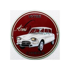 plaque émaillée : Citroën Ami 6