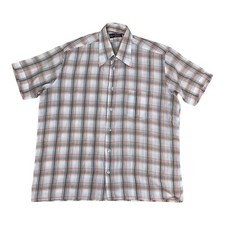 Vintage 70s Big Chemise Col XL