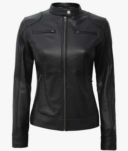 veste moto femme cuir