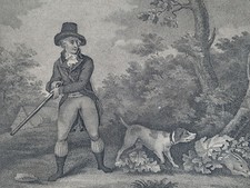 CHASSE LIEVRE Lithographie ANTONIO SUNTACH Morland XIX°